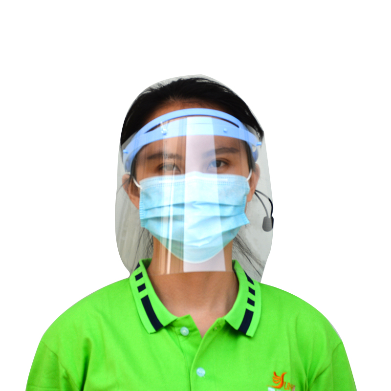 0.25mm Dental Anti Fog Regulowana osłona twarzy Anti Splash z 10 filmami
